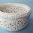 recycled cd rolled-edge basket